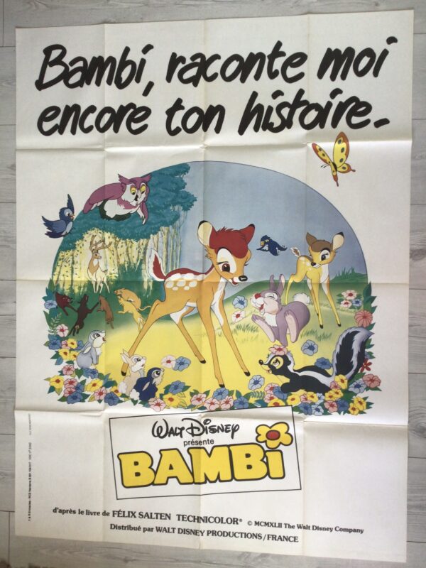 Affiche originale de cinéma Bambi