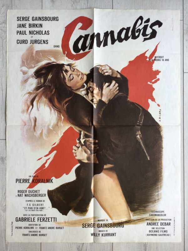 Affiche originale de cinéma Cannabis