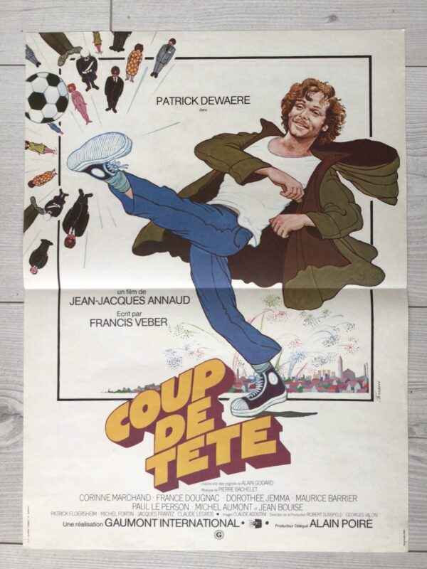 Affiche originale de cinéma Coup de tête