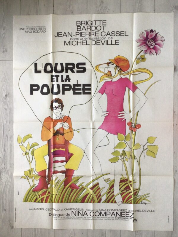 Affiche originale de cinéma L'ours et la poupée