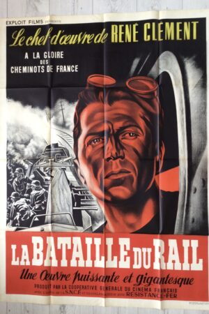 Affiche originale de cinéma La bataille du Rail