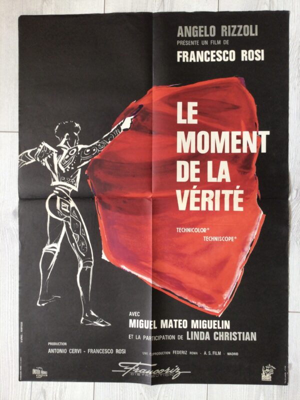 Affiche originale de cinéma Le Moment de la vérité