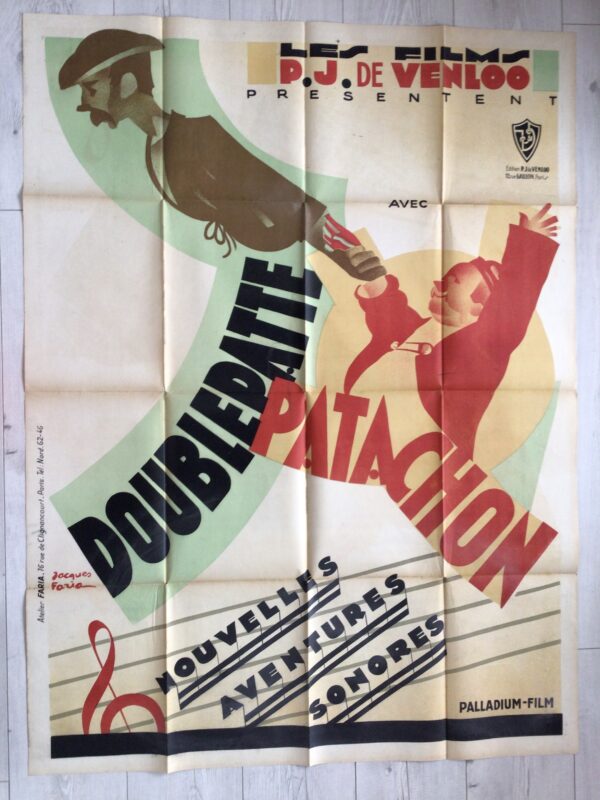 Affiche originale de cinéma Doublepatte et Patachon