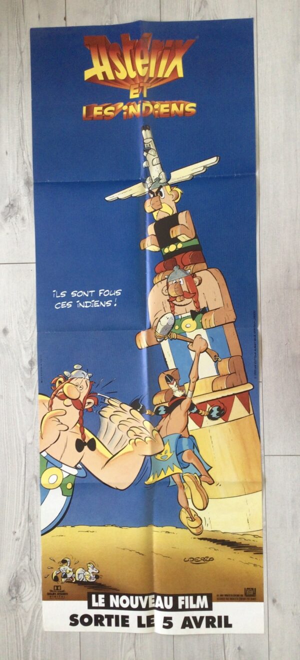 Affiche originale de cinéma Astérix et les Indiens