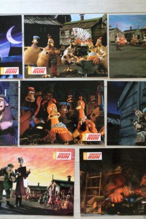 Jeu de photos d'exploitation originales de cinéma Chicken run