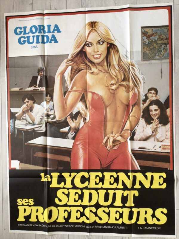 Affiche originale de cinéma La lycéenne séduit ses professeurs