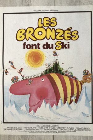 Affiche originale de cinéma Les bronzés font du ski