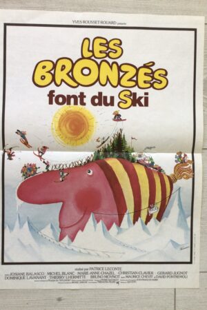 Affiche originale de cinéma Les bronzés font du ski