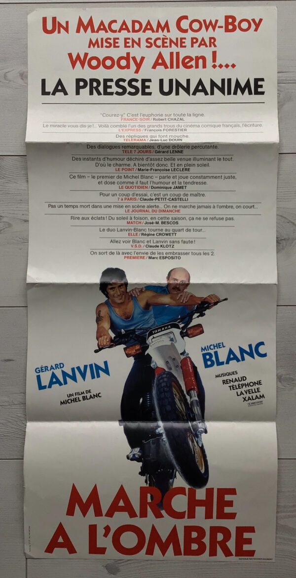 Affiche originale de cinéma Marche à l'ombre