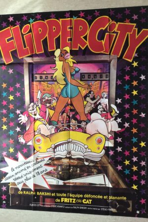 Affiche originale de cinéma Flipper City