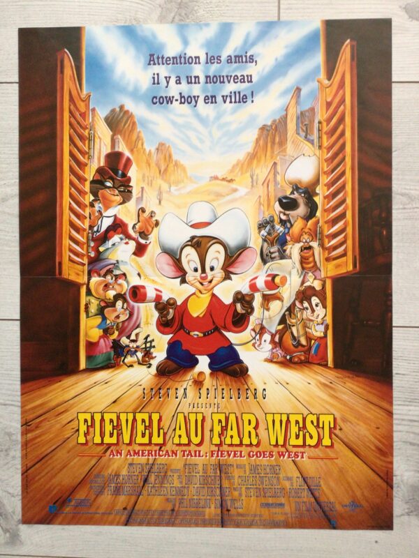 Affiche originale de cinéma Fievel au far west