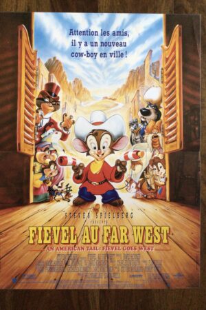 Affiche originale de cinéma Fievel au far west