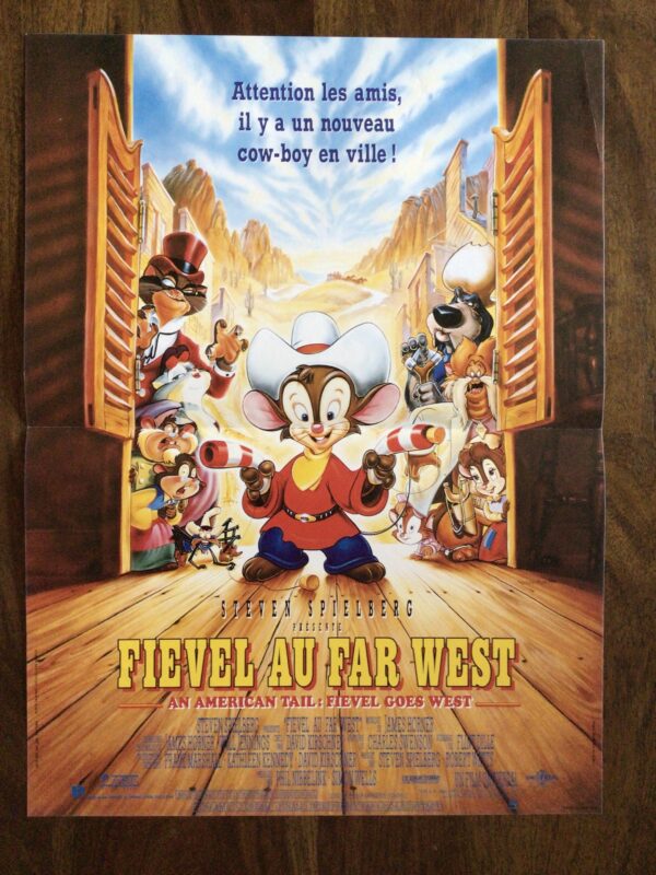 Affiche originale de cinéma Fievel au far west