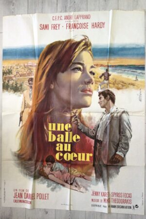 Affiche originale de cinéma Une balle au coeur