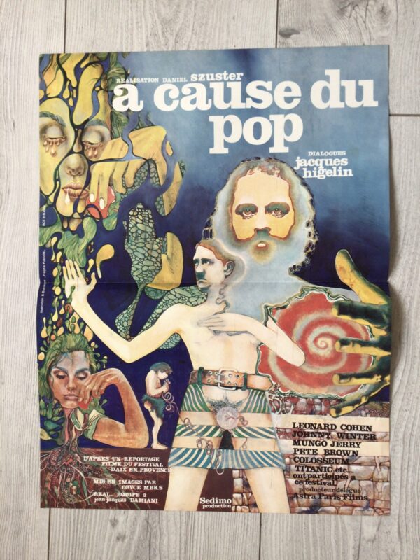 Affiche originale de cinéma a cause du pop