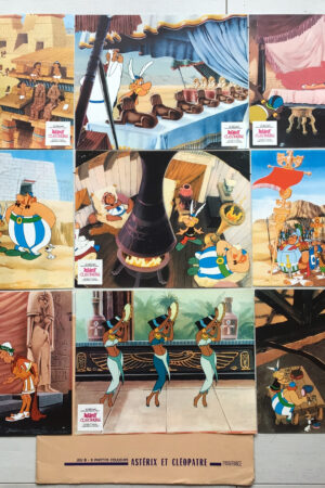 Jeu de photos d'exploitation originales de cinéma Astérix et Cléopatre