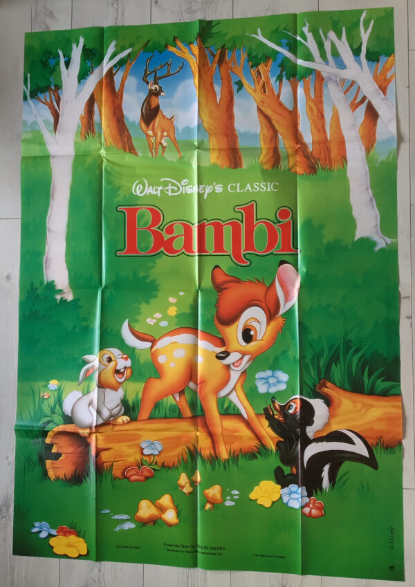 Affiche originale de cinéma Bambi