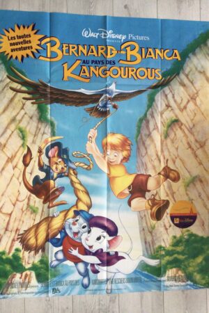 Affiche originale de cinéma Bernard et Bianca au pays des kangourous