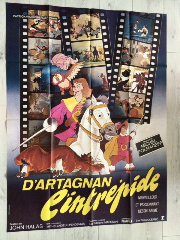 Affiche originale de cinéma D’Artagnan l’intrépide