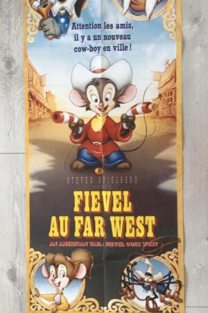 Affiche originale de cinéma Fievel au Far West