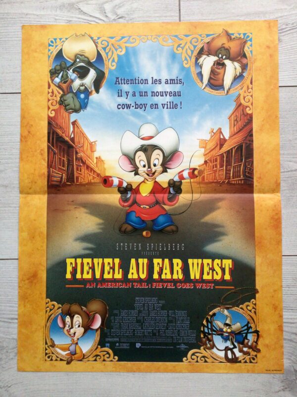 Affiche originale de cinéma Fievel au Far west