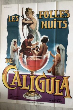 Affiche originale de cinéma Les folles nuits de Caligula