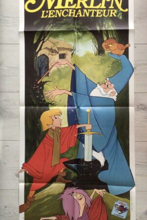 Affiche originale de cinéma Merlin l’enchanteur