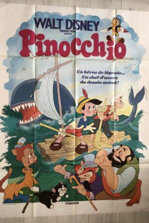 Affiche originale de cinéma Pinocchio