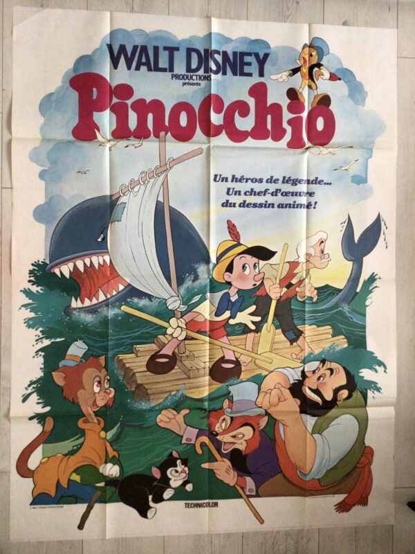 Affiche originale de cinéma Pinocchio