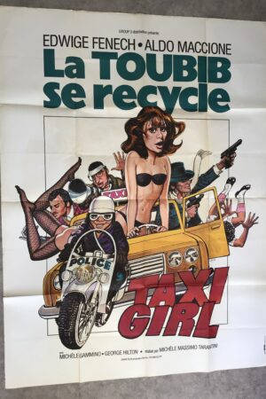 Affiche originale de cinéma la toublib se recycle