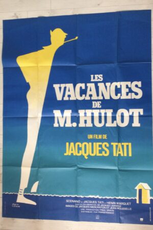 Affiche originale de cinéma les vacances de mr Hulot