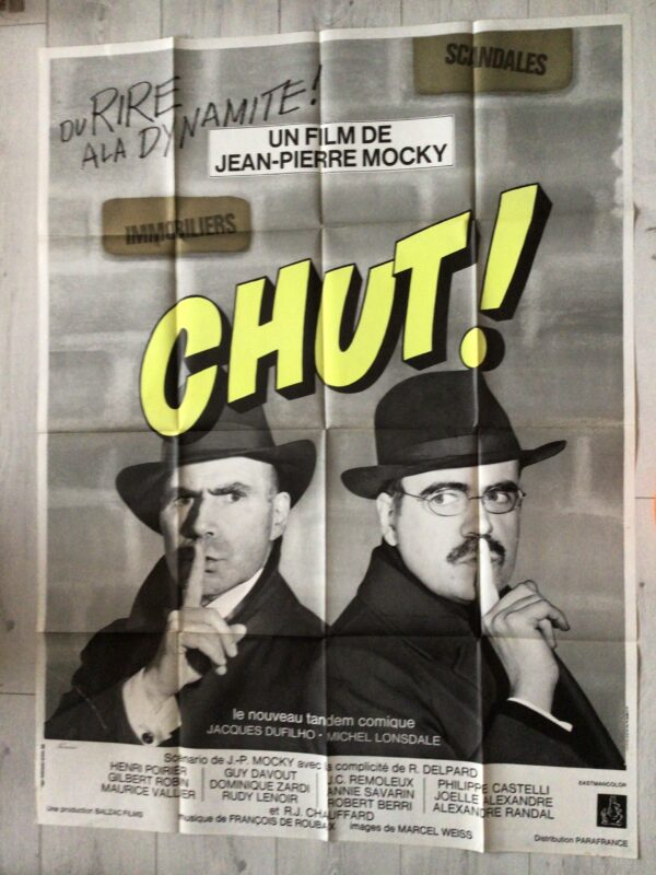 Affiche originale de cinéma Chut