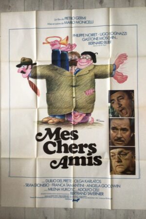 Affiche originale de cinéma Mes chers amis