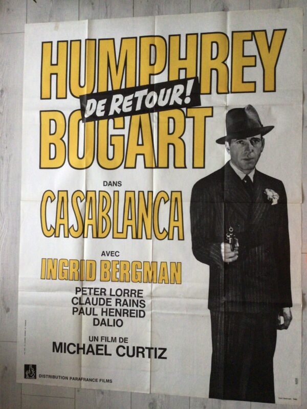 Affiche originale de cinéma Casablanca