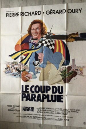 Affiche originale de cinéma Le coup du parapluie