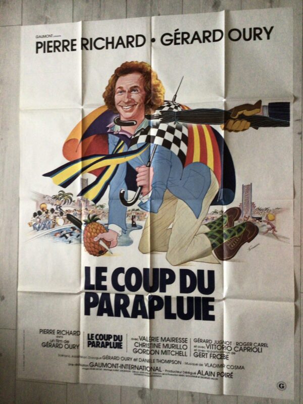 Affiche originale de cinéma Le coup du parapluie