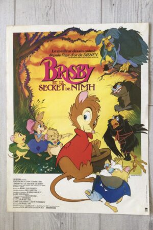Affiche originale de cinéma Brisby et le Secret de NIMH