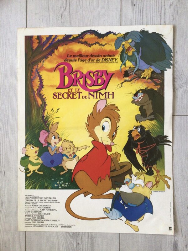 Affiche originale de cinéma Brisby et le Secret de NIMH