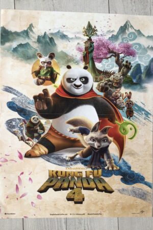 Affiche originale de cinéma Kung Fu panda 4