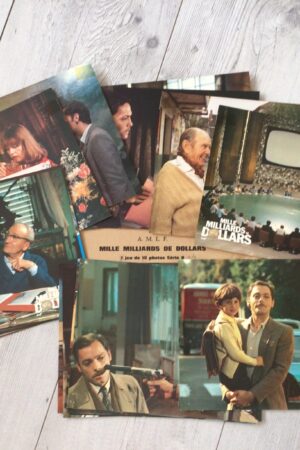 Jeu de photos d'exploitation originales de cinéma Mille milliards de dollars