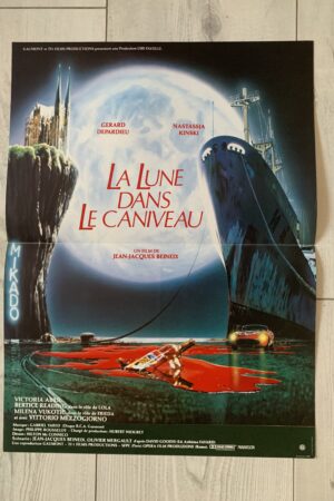 Affiche originale de cinéma La lune dans le caniveau