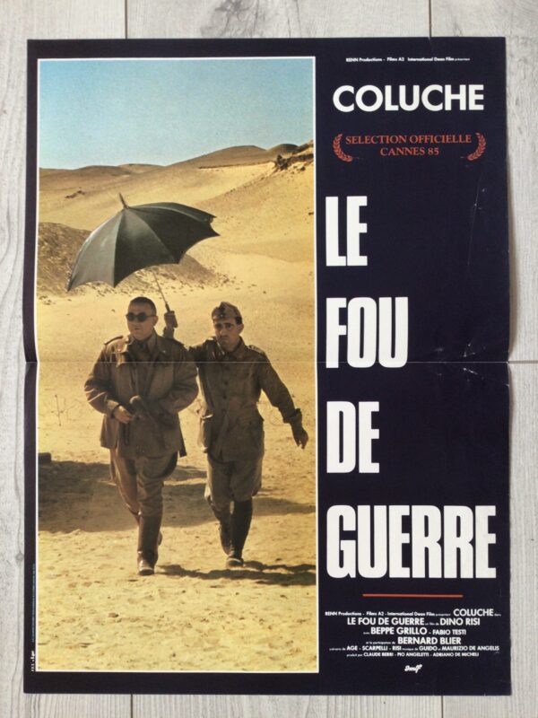 Affiche originale de cinéma Le fou de guerre