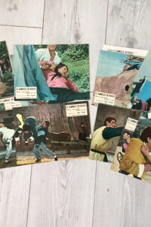 Jeu de photos d'exploitation originales de cinéma Le kamikaze du karaté