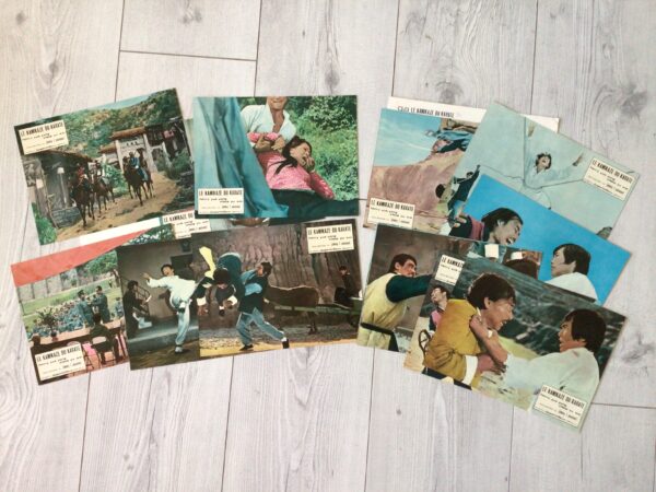 Jeu de photos d'exploitation originales de cinéma Le kamikaze du karaté