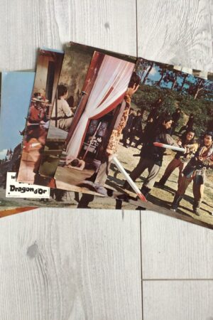 Jeu de photos d'exploitation originales de cinéma Les 13 fils du dragon d'Or