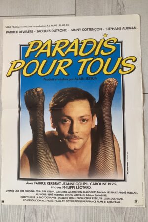 Affiche originale de cinéma Paradis pour tous
