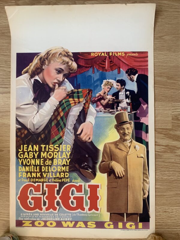 Affiche originale de cinéma Gigi