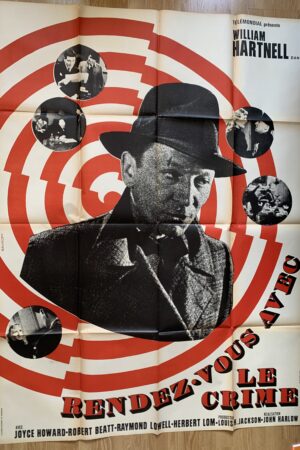 Affiche originale de cinéma Rendez-vous avec le crime