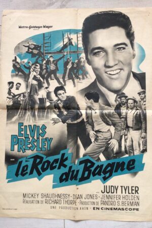 Affiche originale de cinéma Le rock du bagne